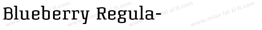 Blueberry Regula字体转换
